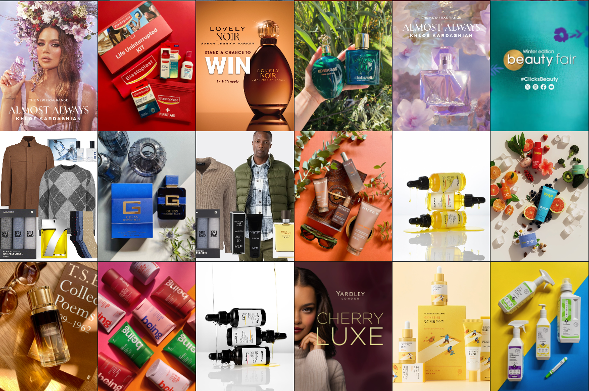 Beauty South Africa campaign and product content collection