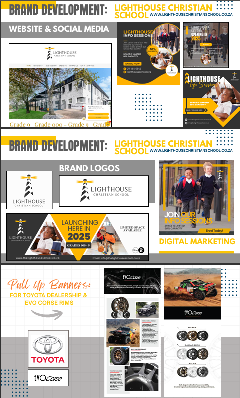 Lighthouse Christian School brand development, website, social and campaign design