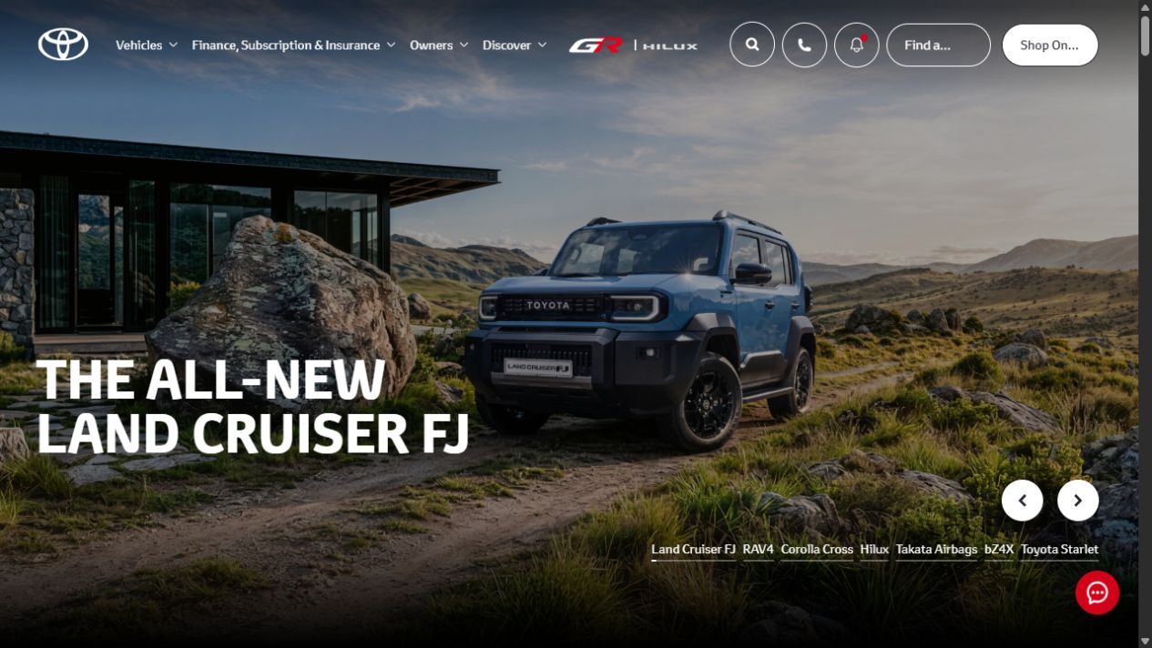 Toyota South Africa public website